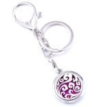 Hullámok - Aromaterápiás kulcstartó, táskadísz 316L rozsdamentes acél