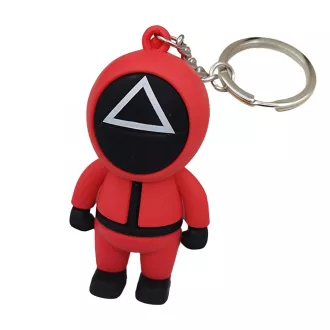 Kulcstartó, táskadísz Squid Game - háromszög