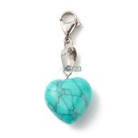 Szív ásvány kulcstartó táskadísz kiegészítő