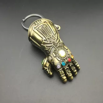 Kulcstartó Thanos kesztyűje antik arany színű