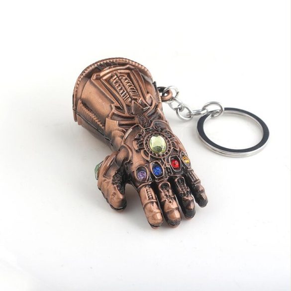 Kulcstartó Thanos kesztyűje antik bronz színű