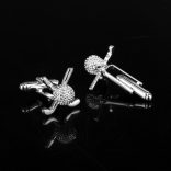 Sport fan Golf Mandzsettagomb, 1pár