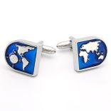 Nagyvilág, földgömb Mandzsettagomb, 1pár