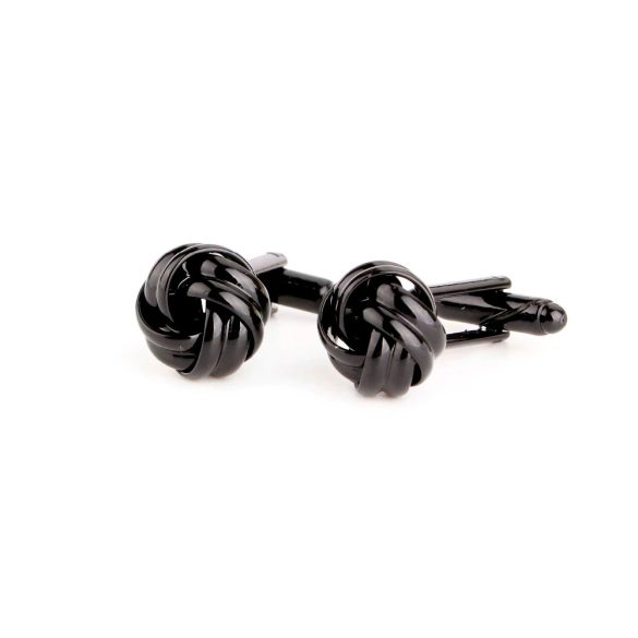 Fekete absztrakt Mandzsettagomb, 1pár