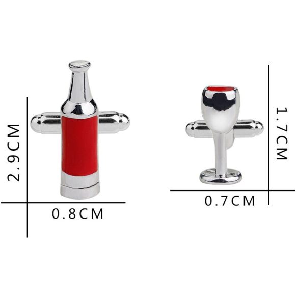 Sommelier Mandzsettagomb, 1pár