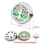 Tree of Life - Aromaterápiás mágneses illatosító 316L nemesacél mandzsettagomb