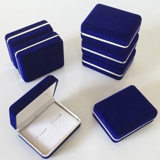 Díszdoboz Mandzsettagombhoz, sötétkék
