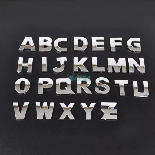 3D ABS 25 mm, öntapadó betű matrica