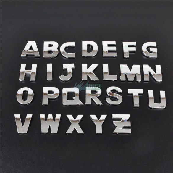 3D ABS 25 mm, öntapadó betű matrica