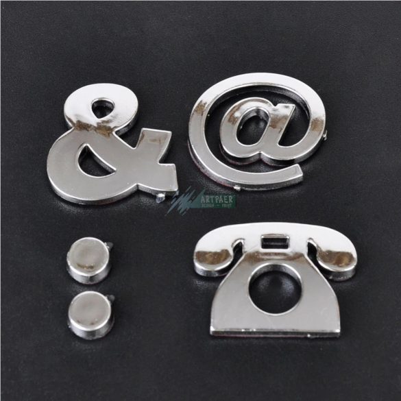 3D ABS 25 mm, öntapadó betű matrica