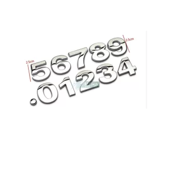 3D ABS 25 mm, öntapadó betű matrica