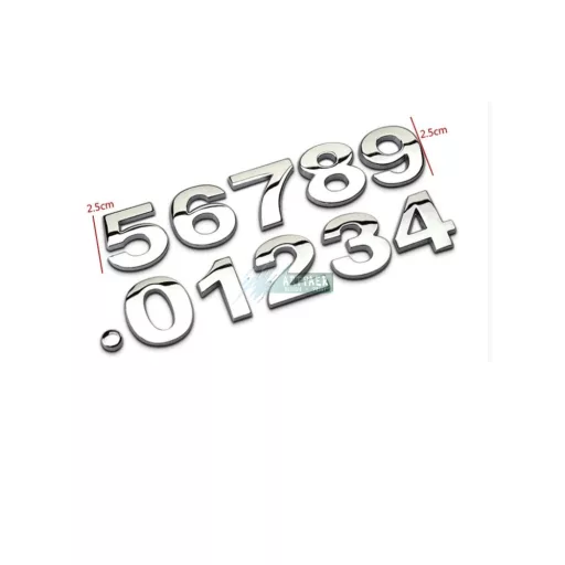 3D ABS 25 mm, öntapadó betű matrica