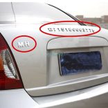 3D ABS 25 mm, öntapadó betű matrica