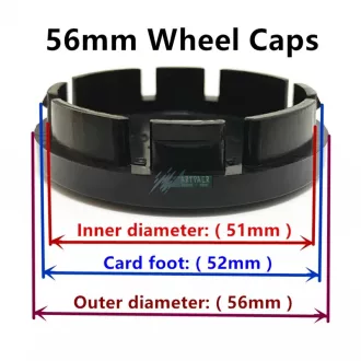 Autó felniközép kupak (4 db) 56 mm, krómozott