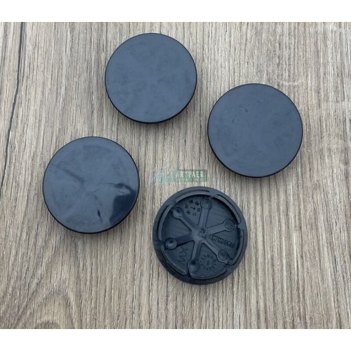 Autó felniközép kupak (4 db) 48 mm, fekete szett