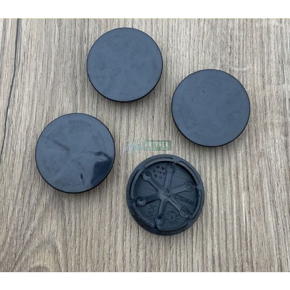 Autó felniközép kupak (4 db) 48 mm, fekete szett