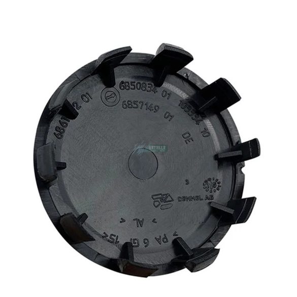 Autó felniközép kupak új típus (4 db) fekete 56 mm