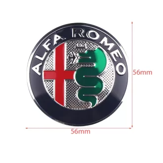   3D autó Alfa Romeo felniközép kupak matrica (4 db) 56 mm, alumínium