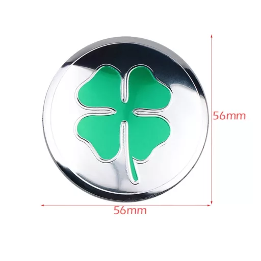 3D autó Alfa Romeo lóhere felniközép kupak matrica (4 db) 56 mm, alumínium