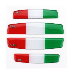   3D autó matrica, ajtó ütközés védő Olasz zászló (1 készlet)