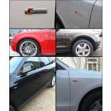 3D autó matrica Audi S Line matt ezüst