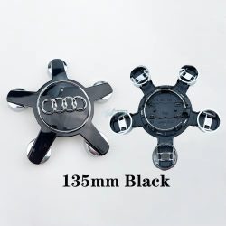   3D autó Audi felniközép 135 mm-es kupak, Audi csillag szett (4 db)