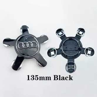   3D autó Audi felniközép 135 mm-es kupak, Audi csillag szett (4 db)