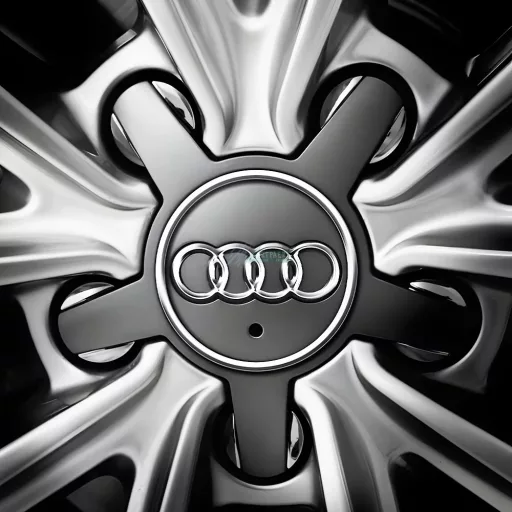 3D autó Audi felniközép 135 mm-es kupak, Audi csillag szett (4 db)