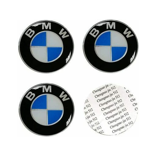 3D autó BMW felniközép kupak matrica (4 db) 65 mm alumínium