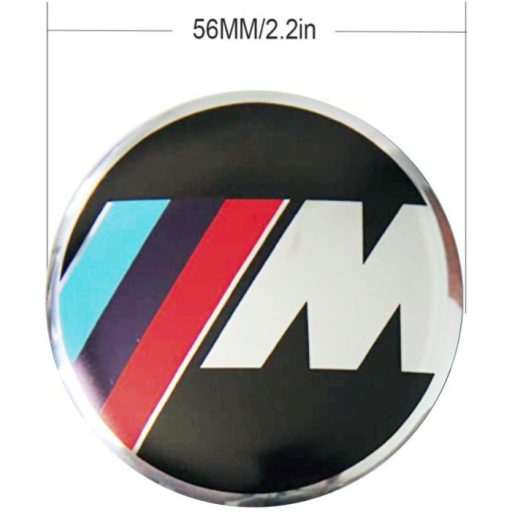 3D autó BMW M Power felniközép kupak matrica (4 db) 56 mm alumínium