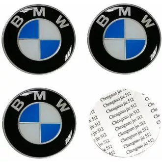   3D autó BMW felniközép kupak matrica (4 db) 56 mm alumínium