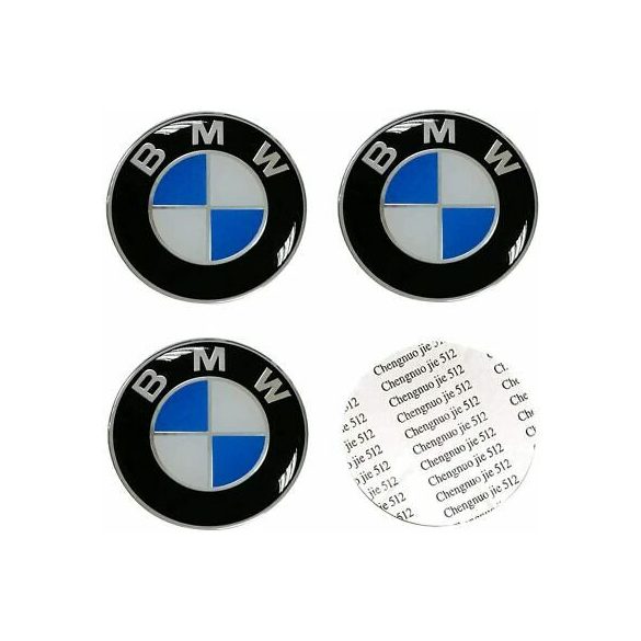 3D autó BMW felniközép kupak matrica (4 db) 56 mm alumínium
