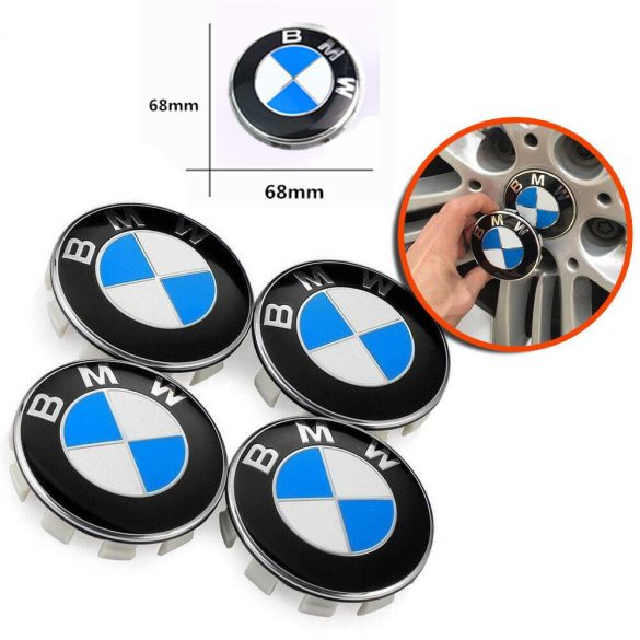 3D autó BMW felniközép 68 mm kupak (4 db) szett