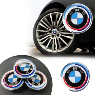   3D autó BMW felniközép 68 mm kupak (4 db) Motorsport jubileumi szett