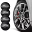 3D autó Ford fekete felniközép kupak matrica (4 db) 56 mm, alumínium