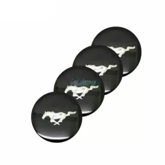   3D autó Ford Mustang felniközép kupak matrica (4 db) 56 mm, alumínium