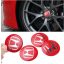 3D autó Honda piros felniközép kupak matrica (4 db) 65 mm, alumínium