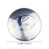 3D autó ezüst felniközép kupak matrica (4 db) 56 mm, alumínium