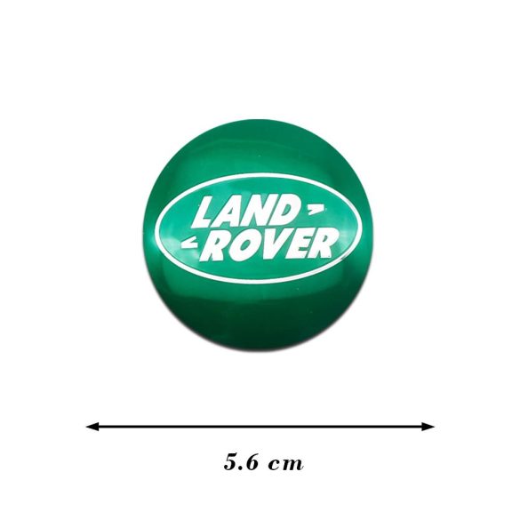3D autó Land Rover zöld felniközép kupak matrica (4 db) 56 mm, alumínium