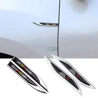 Mitsubishi Rally Art 3D autó matrica (2 db) szett