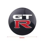 3D autó Nissan GTR felniközép kupak matrica (4 db) 56 mm alumínium