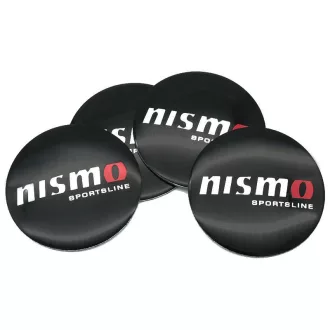  3D autó Nissan Nismo felniközép kupak matrica (4 db) 56 mm alumínium