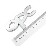 3D autó matrica Opel OPC fényes ezüst