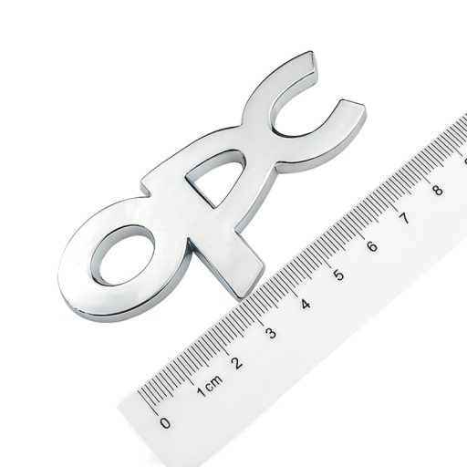 3D autó matrica Opel OPC fényes ezüst