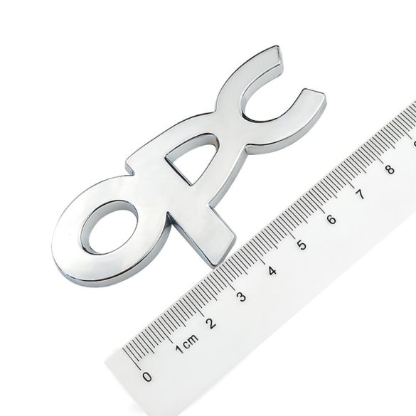 3D autó matrica Opel OPC fényes ezüst