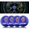 3D autó Saab királykék felniközép kupak matrica (4 db) 56 mm alumínium