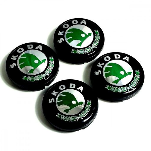 3D autó Skoda felniközép 65 mm, kupak (4 db) szett