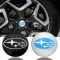 3D autó Subaru ezüst-világoskék felniközép kupak matrica (4 db) 56 mm, alumínium