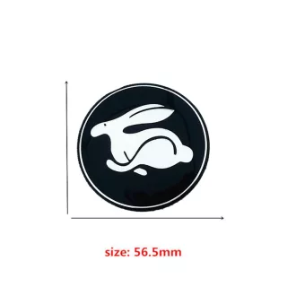   3D autó Volkswagen GTI Rabbit felniközép kupak matrica (4 db) 56 mm alumínium