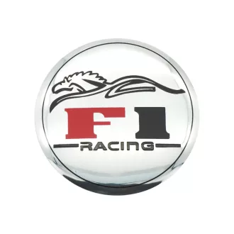   3D autó F1 Sport ezüst felniközép kupak matrica (4 db) 56 mm alumínium